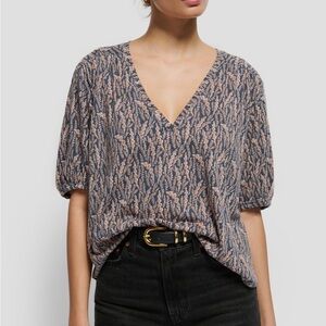 Nation LTD Edie V-Neck Blouse